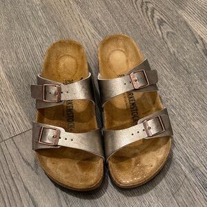 Birkenstock Metallic Double Strap Sandals